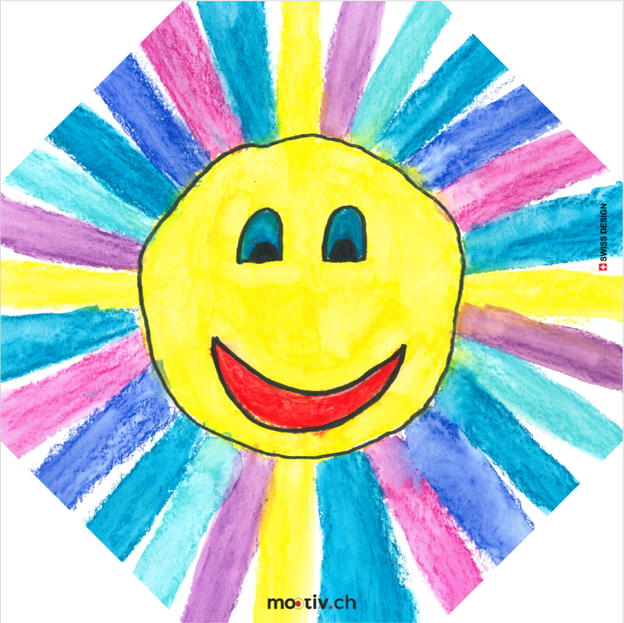 Smile Schirm mit Hülle 2