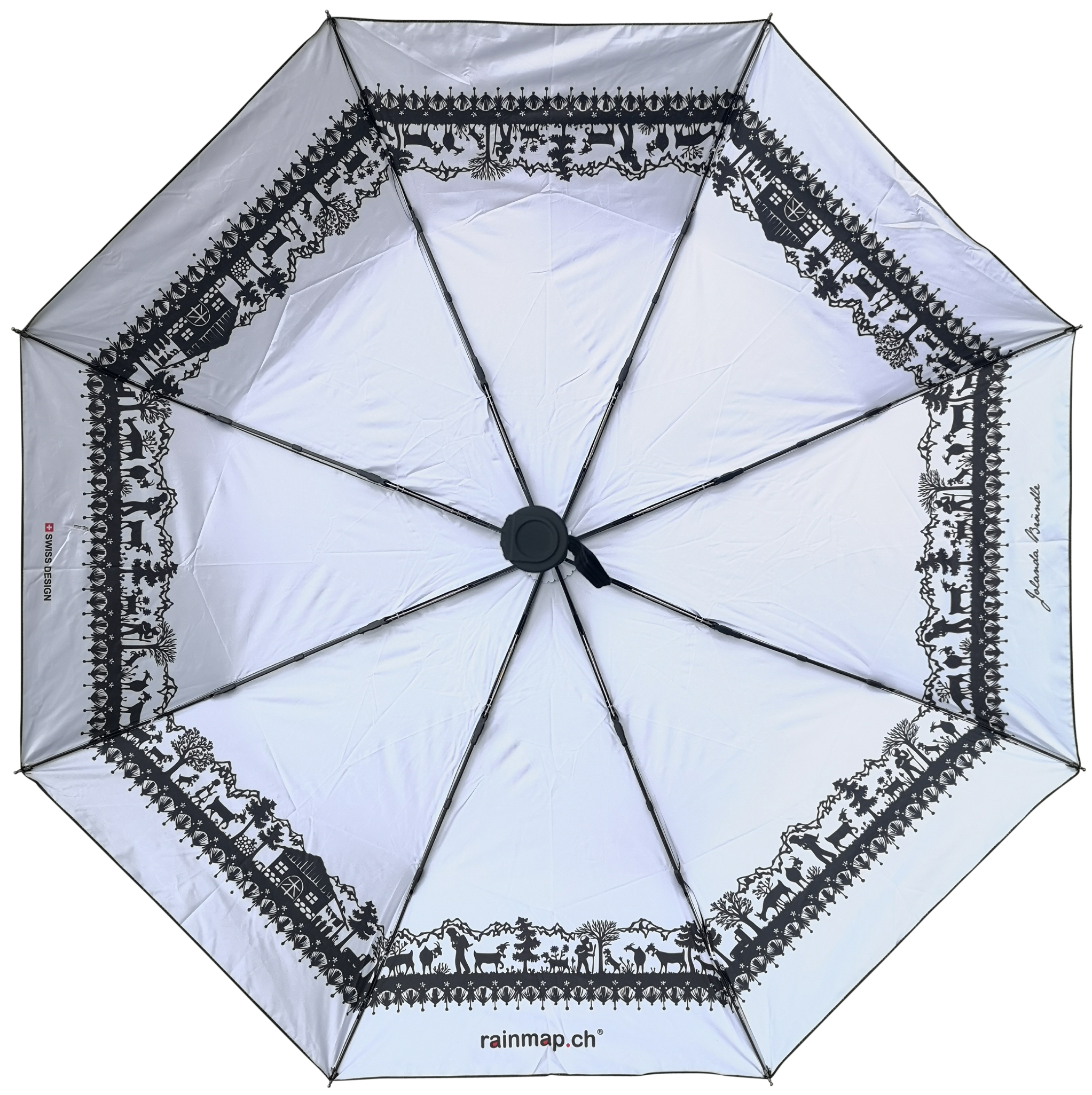 Scherenschnitt Schirm Heidi