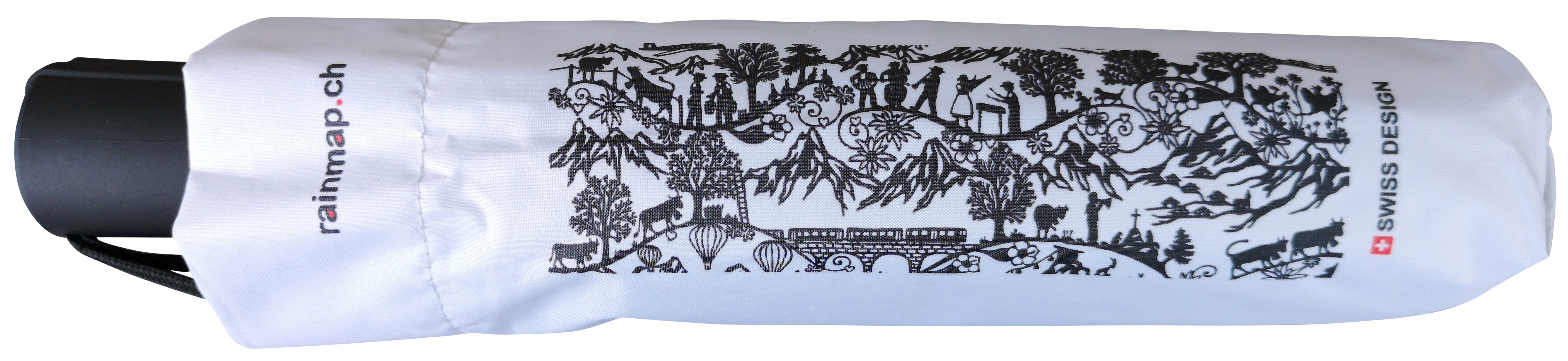 Scherenschnitt Schirm Schweiz