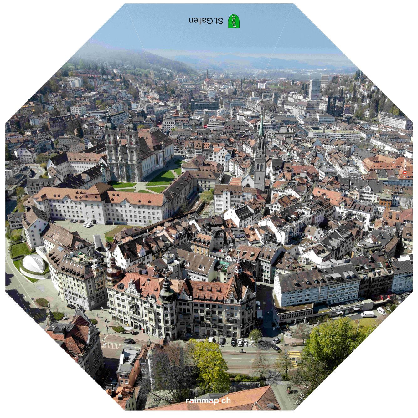 St. Gallen Foto Schirm