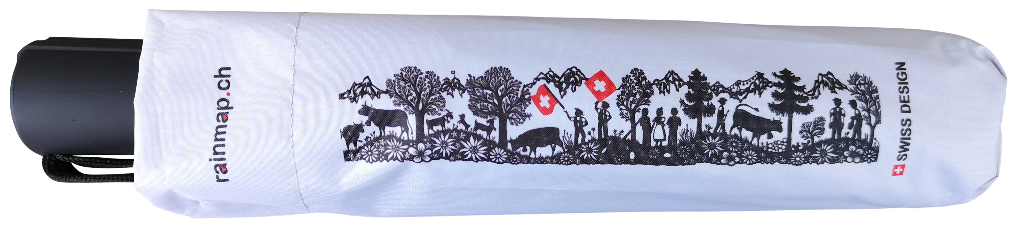 Scherenschnitt Schirm Swiss Tradition