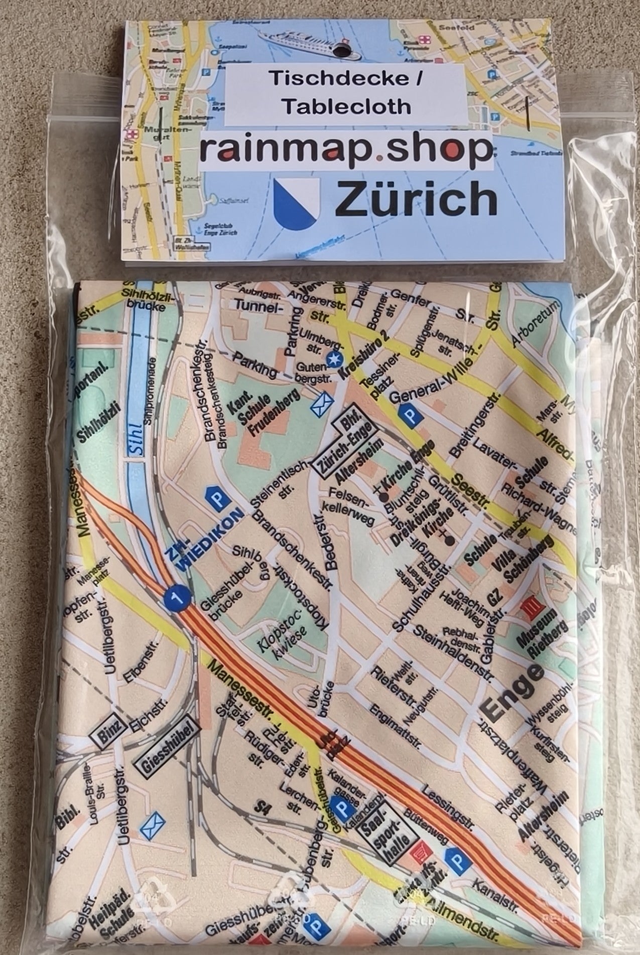 Tischtücher Map Karte Ganzes Stadtnetz Zürich