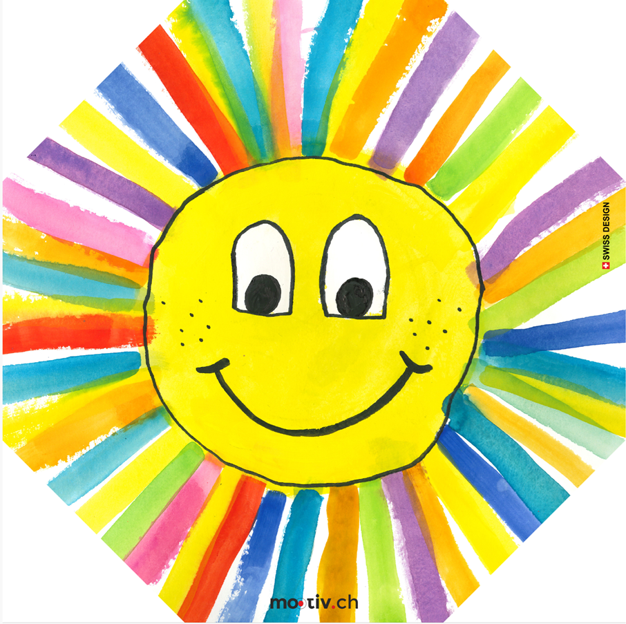 Smile Schirm mit Hülle 1