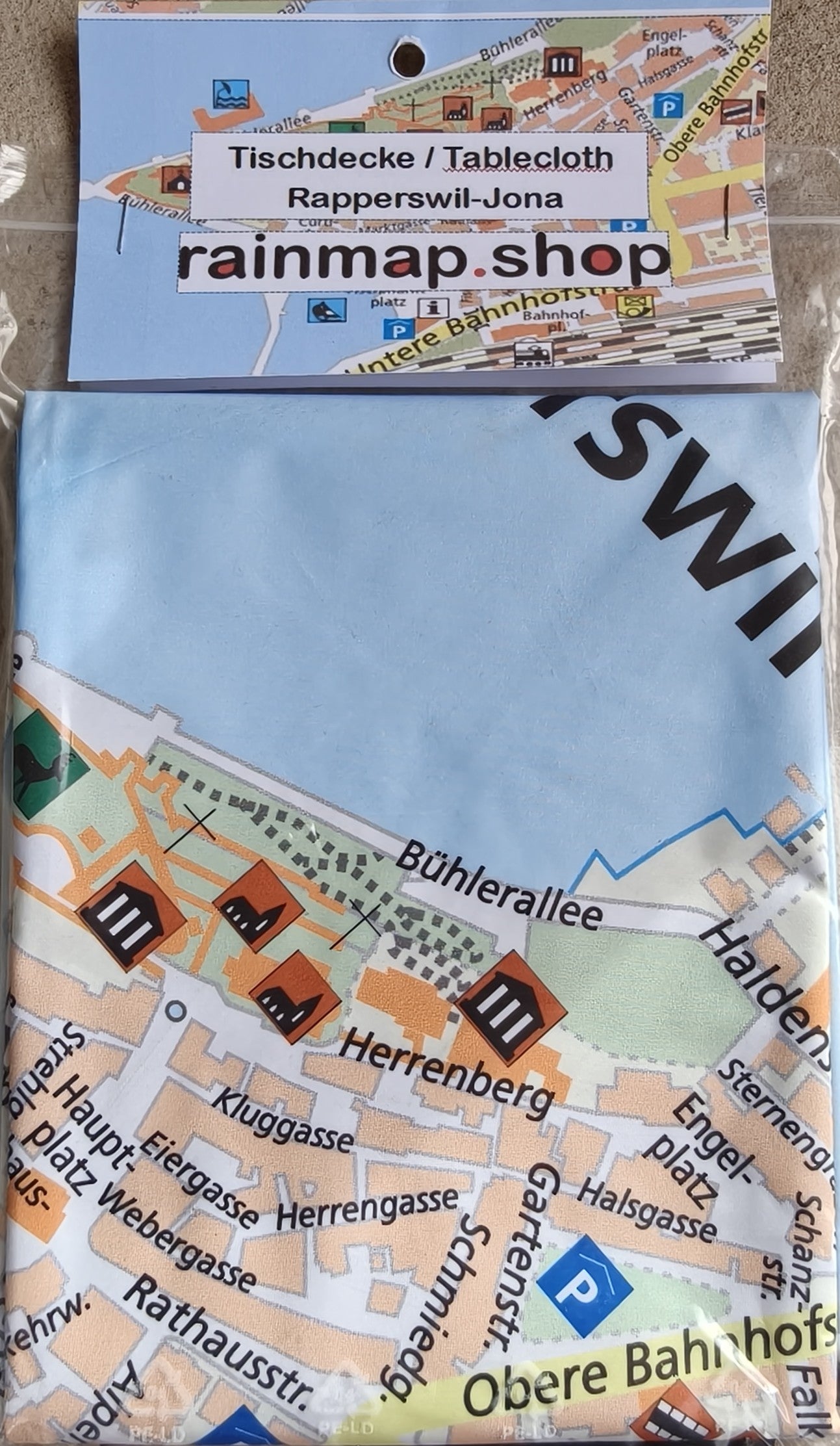 Tischtücher Map Karte Rapperswil SG